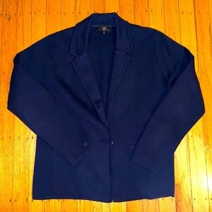J Crew Navy Knit Blazer